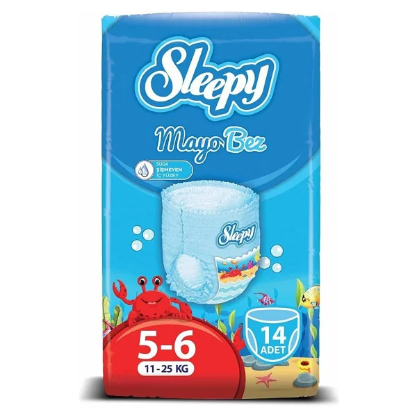 Sleepy 5-6 Beden XLarge 11-25 kg 14'lü Mayo Bez - Görsel 2