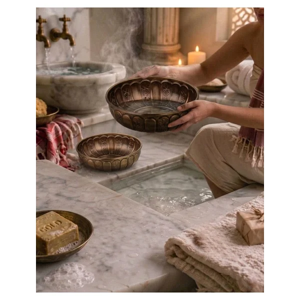 American Monarch HAMAM TASI METAL (antik sarı) - Görsel 3