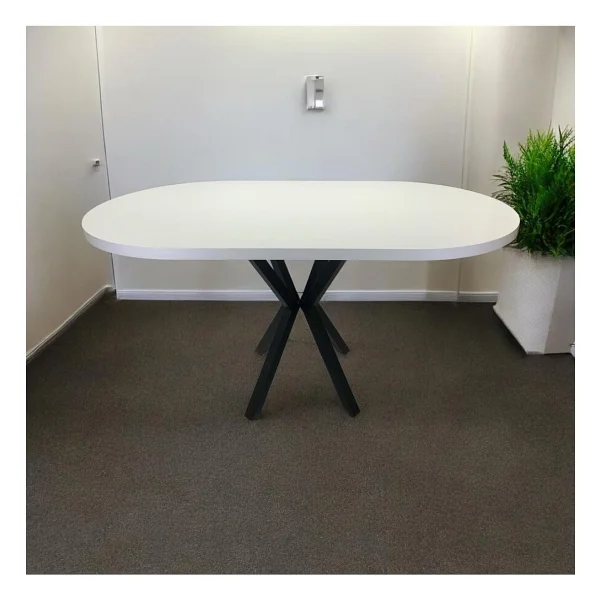 Mobilyacın Oval Yemek Masası 6 Kişilik 160 X 90 Beyaz - Görsel 3