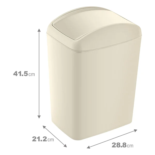 Smartware Soft Çöp Kutusu, Döner Kapak 20 Litre Antrasit - Görsel 2
