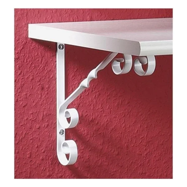 EYM 2 Adet Burgulu 15 X 15 Cm Dekoratif Raf Altı Ayağı Konsol Siyah - Görsel 3