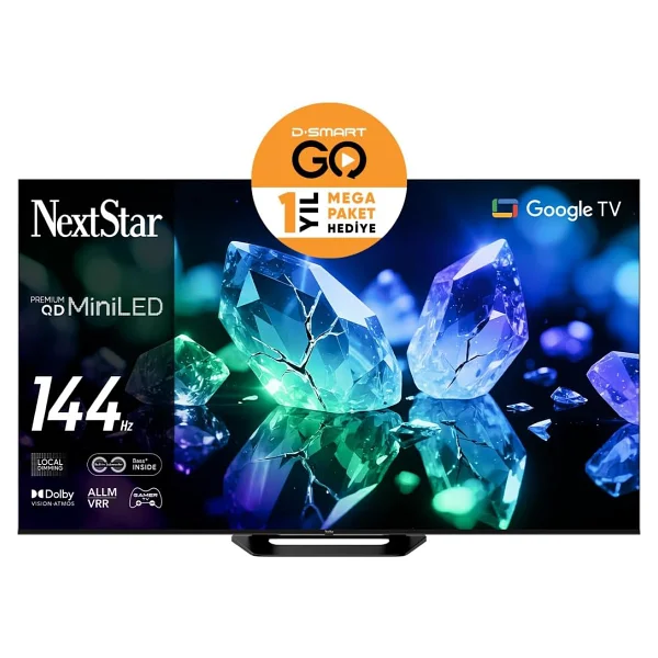 NextStar YE-85IDWP14 4K Ultra HD 85" 216 Ekran Uydu Alıcılı Google Smart Mini LED TV - Görsel 2