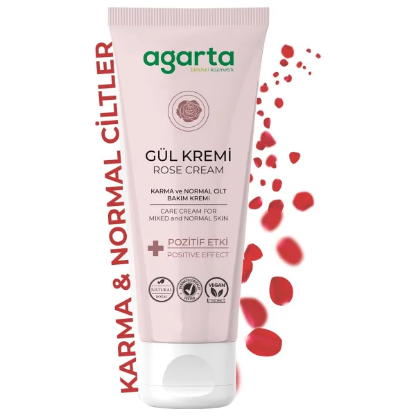 Agarta Doğal Gül Kremi 75 ml Nemlendirici - Görsel 5