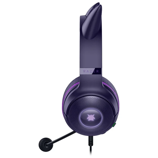 Razer Kraken Kitty V2 Gengar Edition RZ04-04730300-R3M1 RGB 7.1 USB Kablolu Kulak Üstü Oyuncu Kulaklığı - Görsel 9
