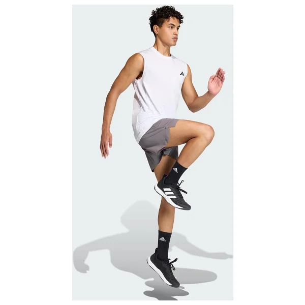 Adidas Workout Esssentials Feelready Sıfır Kol Bisiklet Yaka Erkek Spor Tişört - Görsel 4