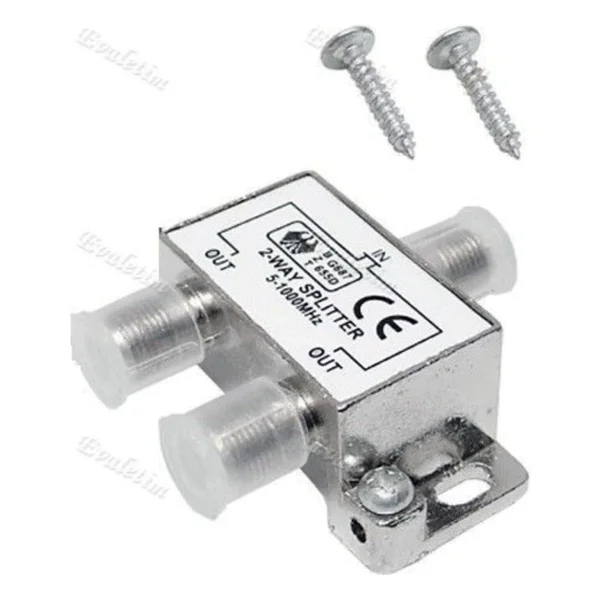 2 Li Uydu Splitter Kablo Tv Rg6 4818p Çoklayıcı Dağıtıcı Anten Çanak Çevirici Switch Hub - Görsel 3