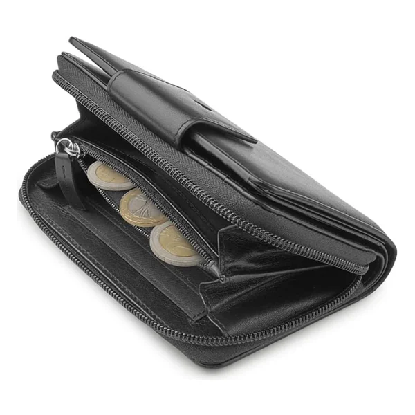 Kadın Cüzdan & Kartlık 41293301 RoncatoWOMEN'S WALLET PASCAL NERO - Görsel 4