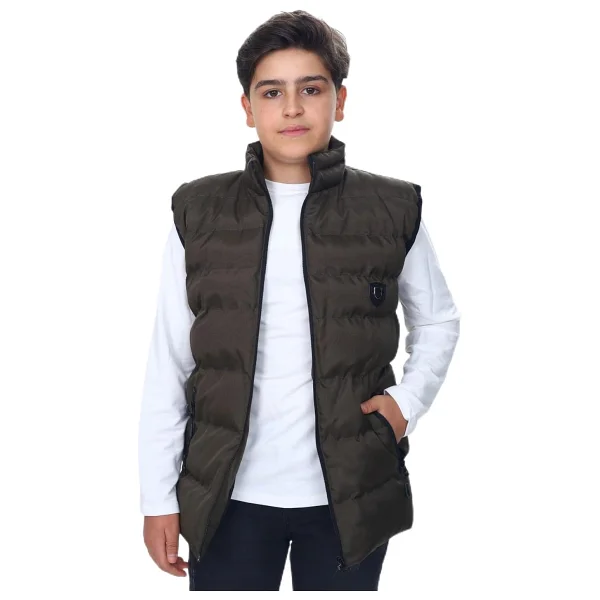 Toontoy Erkek Çocuk Göğsü Armalı Şişme Yelek Siyah 5-6 YAŞ - Görsel 8