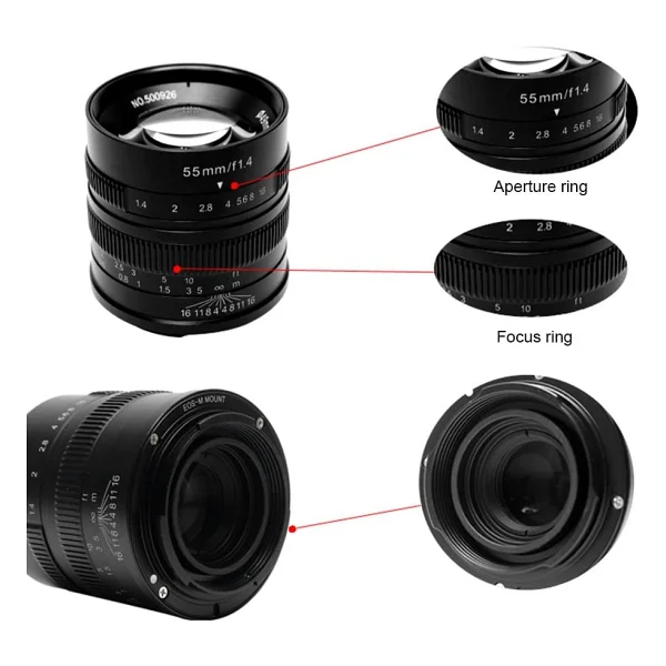 7Artisans MF 55mm f/1.4 Canon Lens - Görsel 3
