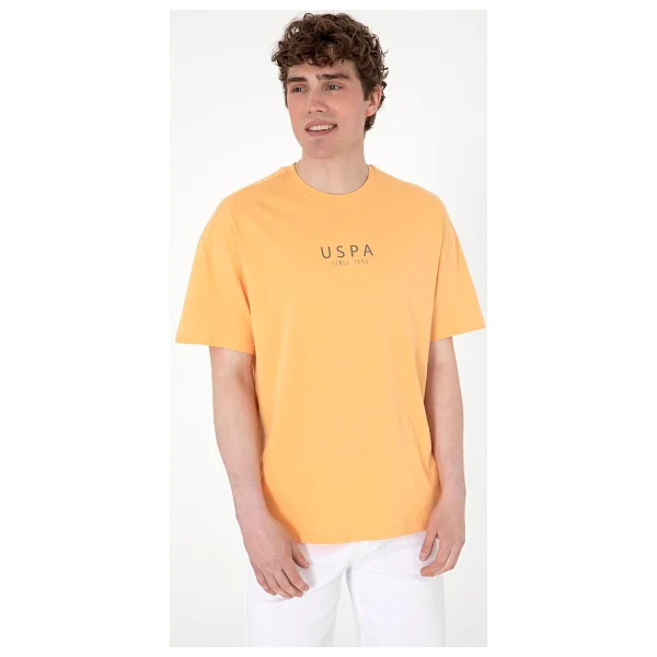 U.S. Polo Assn 50299543 Kısa Kollu Bisiklet Yaka Erkek Oversize Tişört - Görsel 3