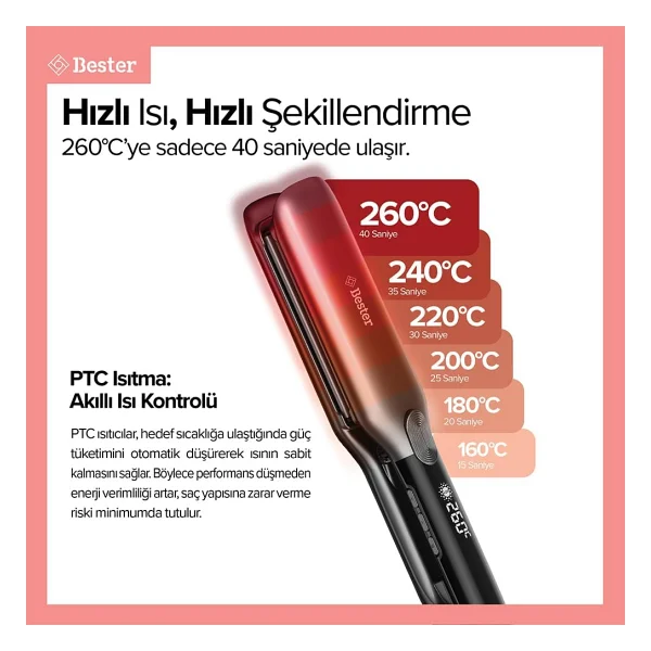 Bester S9100 Proluxe Flexstyle Saç Düzleştirici - Görsel 2