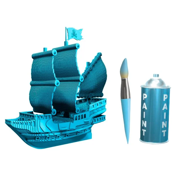 Cartonic Pirate Ship 3D Puzzle - Görsel 9