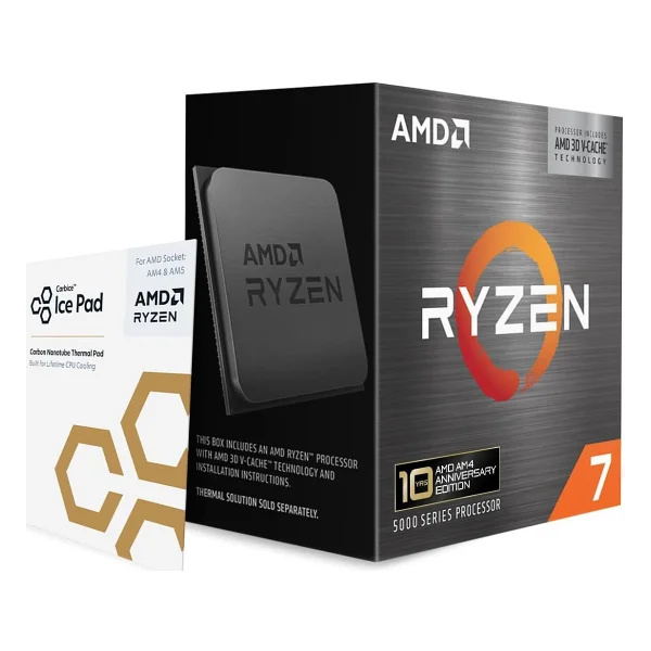 AMD Ryzen 7 5800X3D Sekiz Çekirdek 3.40 GHz Kutulu Fansız İşlemci - Görsel 3