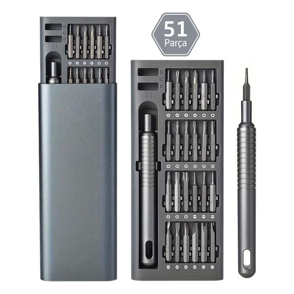 Uf-Tools KS-840117 Hassas 51 Parça Bits Uçlu Tornavida Seti - Görsel 3