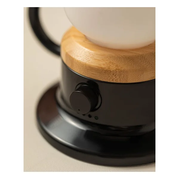 Madame Coco Nela Dokunmatik Siyah Abajur - Görsel 3