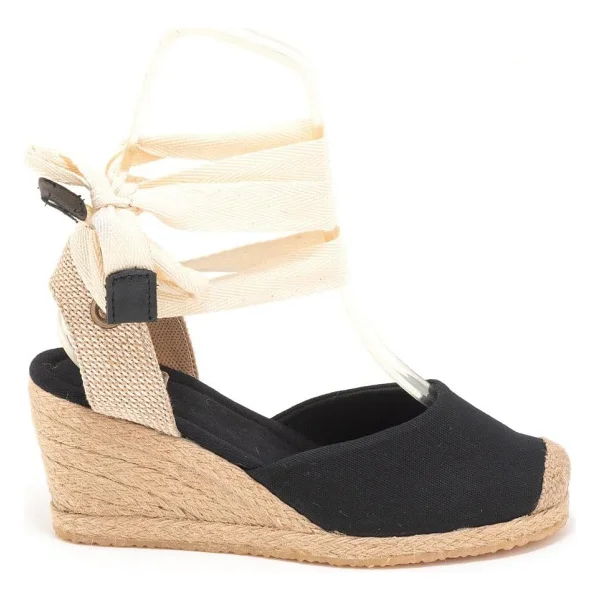 Gerçek Elişi Bej Ipli Dolgu Topuk Keten Espadril Handmade Bej 41 - Görsel 8