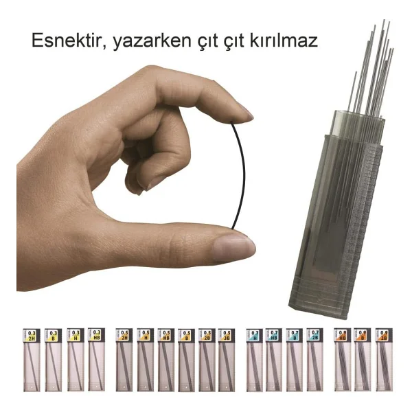 Tombow Leader Uç 0,7Mm 12Uç/Tüp, Hb - Görsel 2