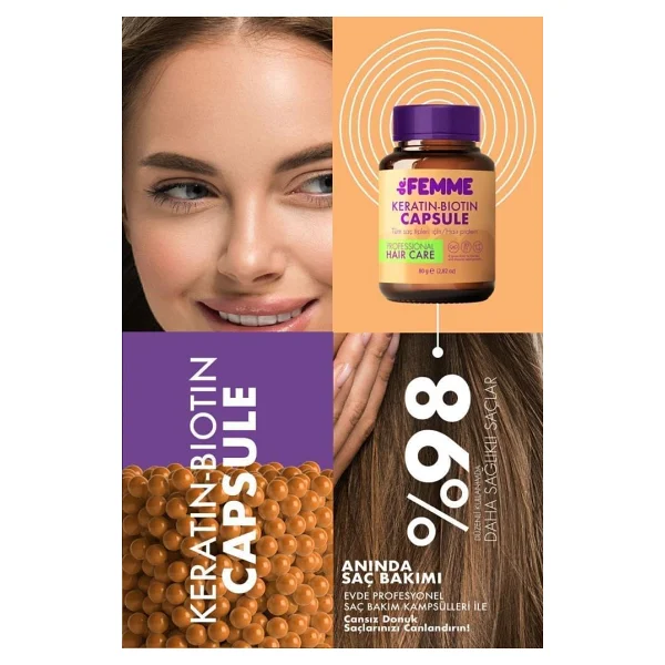 De Femme Saç Bakım Proteini /dökülmelere Ve Yıpranmalara Karşı Hair Profosyonel Saç Bakımı Özel Ürün - Görsel 4