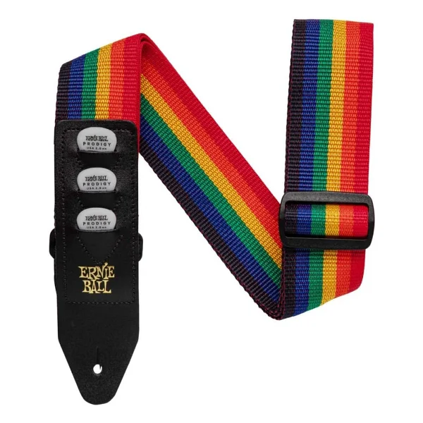 Ernie Ball Polypro Black Akustik Gitar Askısı Siyah - Görsel 7