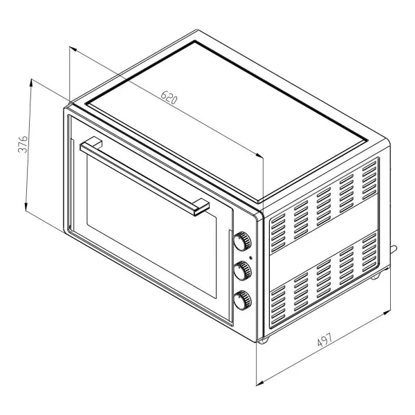 Simfer M-7032 Beyaz 70 lt Midi Fırın - Görsel 4