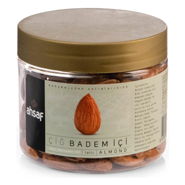 Ahsaf Çiğ Badem İçi Pet Kavanoz 150 G - Görsel 2
