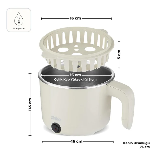Sinbo SCO-5063 Çok Fonksiyonlu Buharlı Pişirici - Görsel 6