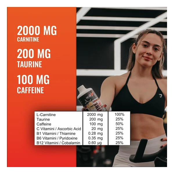 Nowup Nutrition Extreme Synergy L-carnitine 1000 ml - Görsel 4