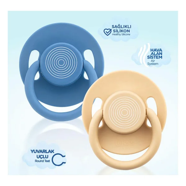 Wee Baby Cool Yuvarlak Uçlu Silikon No:3 18 Ay+ 2'li Emzik - Görsel 4