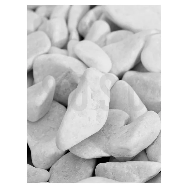 SOSC Natural Beyaz Dolomit Dekoratif Çakıl Taşı, İç ve Dış Mekan Peyzaj için, 2-4 cm, 1 kg, Bahçe Saksı Süsü - Görsel 2