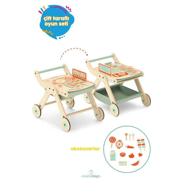 Mamatoyz Trio Chef Versiyonu Yürüteç ve Aktivite Masası - Görsel 2