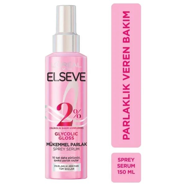 ELSEVE Glycolic Gloss Parlaklık Veren Saç Bakım Rutini Seti: Şampuan, Saç Kremi, Bakım Spreyi - Görsel 4