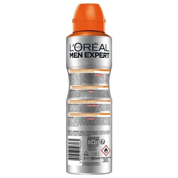 L'Oreal Paris Men Expert Invincible 150 ml Erkek Deodorant - Görsel 4