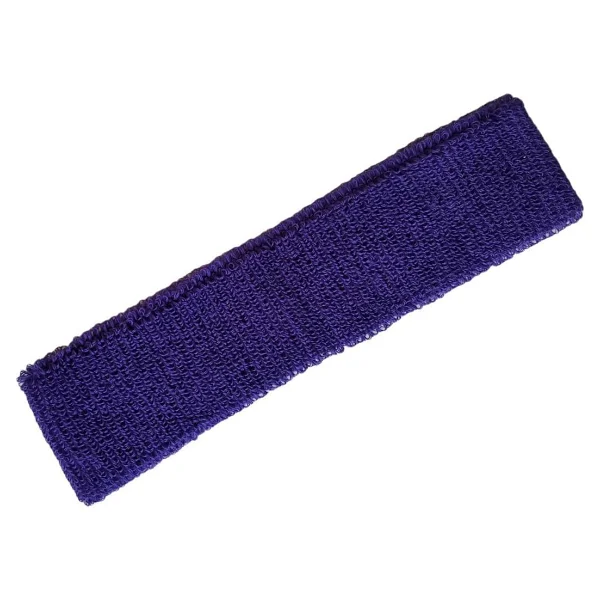 By Leon 1982 Sporcu Havlu Kafa Bandı, Alın Ter Bandı Headband (Mor, Standart) - Görsel 2