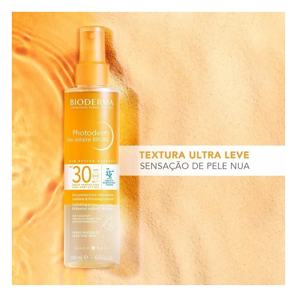Bioderma Photoderm Bronz Sun Protective Water 200 ml 30 Faktör Bronzlaştırıcı Güneş Suyu - Görsel 3