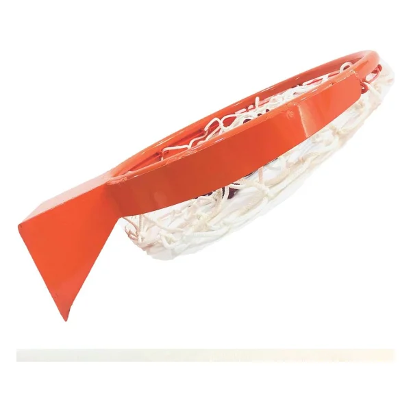 Adelinspor Solid Kancalı 45 cm Sabit Basketbol Çemberi 4 mm Floş İp Basketbol Filesi Hediyeli - Görsel 2