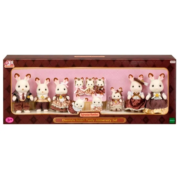 Sylvanian Families Çikolata Kulaklı Tavşan Ailesi Yıl Dönümü Seti 5848 - Görsel 3