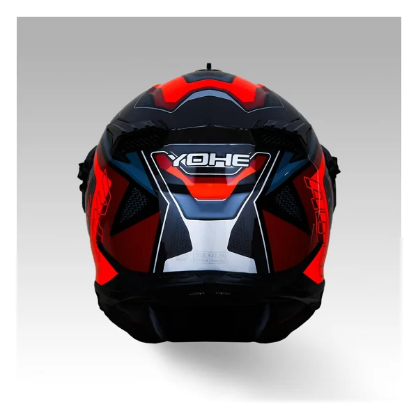 YOHE FG601 Kask Full Face Motosiklet Neon Turuncu Parlak Çift Vizör Bluetooth Yuvalı ECE 22.06 MIPS (L) - Görsel 2