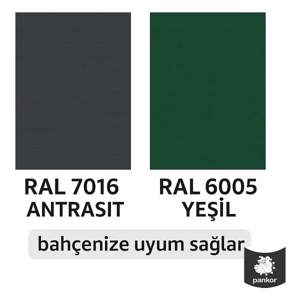 PANKOR Panel Çit PVC Koruma Bantları 50 metre (5cm, Yeşil) - Görsel 9