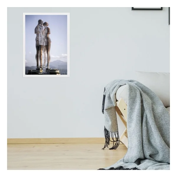 Atlas Sanat Galerisi 20mm Çerçeve, Poliresin, Mat PVC Kaplamalı, Fotoğraf Puzzle Belge Çerçevesi, Beyaz, 33x48/34x48/35x50/48x68/50x70/60x85/61x61 cm, Yatay/Dikey Asılabilir (Lacivert, 48x66) - Görsel 10