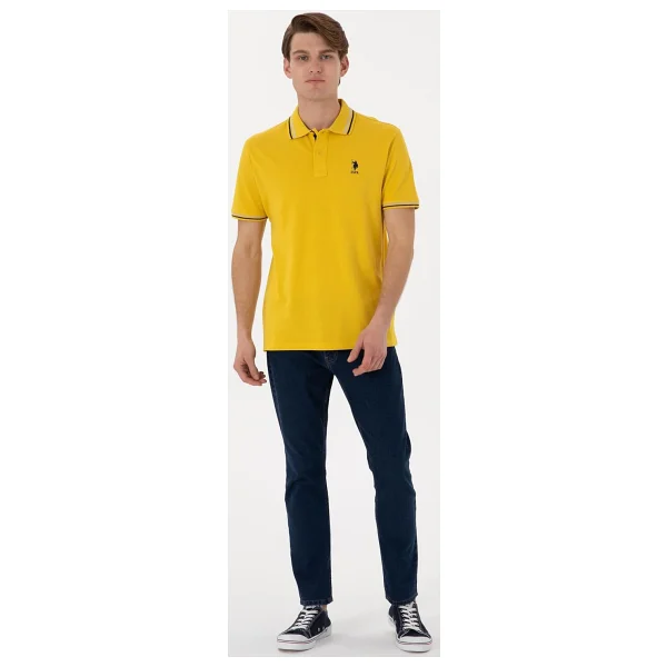 U.S. Polo Assn 50306011 Kısa Kolu Polo Yaka Erkek Tişört - Görsel 5