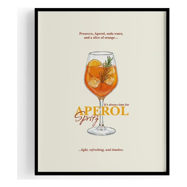 Aperol Spritz Kokteyl Posteri - Görsel 4
