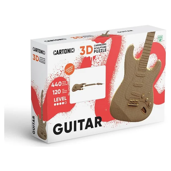 Cartonic Guitar 3D Puzzle - Görsel 10