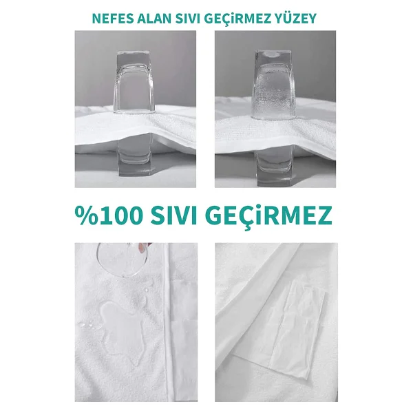 Suvay Micro Su Sıvı Geçirmez Alez Tek Ve Çift Kişilik 9 Farklı Ebat Yatak Koruyucu Alez (120x200) - Görsel 6