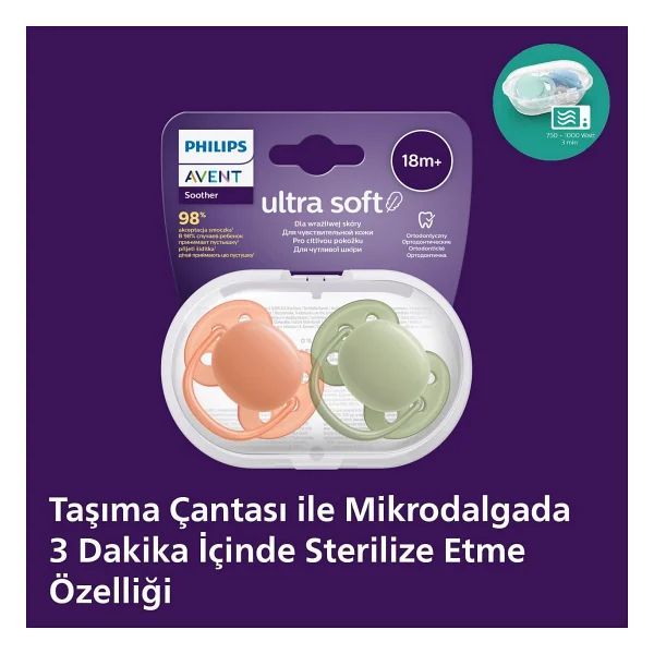 Philips Avent Ultra Soft SCF093/01 18 Ay+ 2'li Emzik - Görsel 5