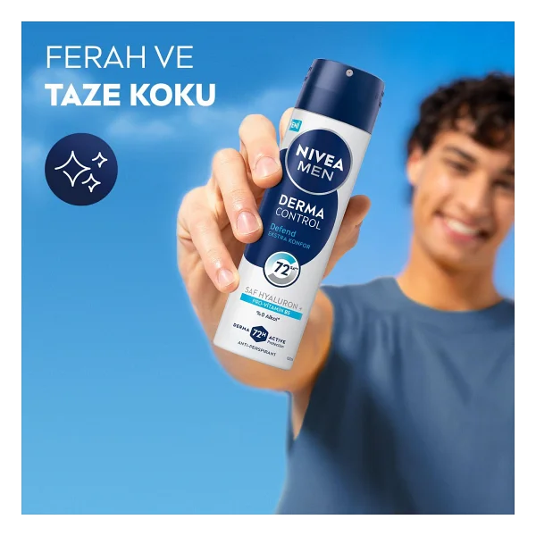 Nivea Men Derma Control Defend 150 ml Erkek Deodorant - Görsel 5