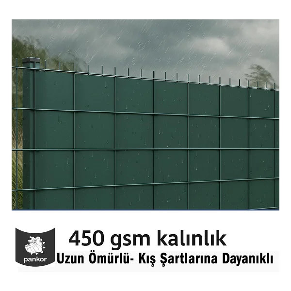 PANKOR Panel Çit PVC Koruma Bantları 50 metre (5cm, Yeşil) - Görsel 6