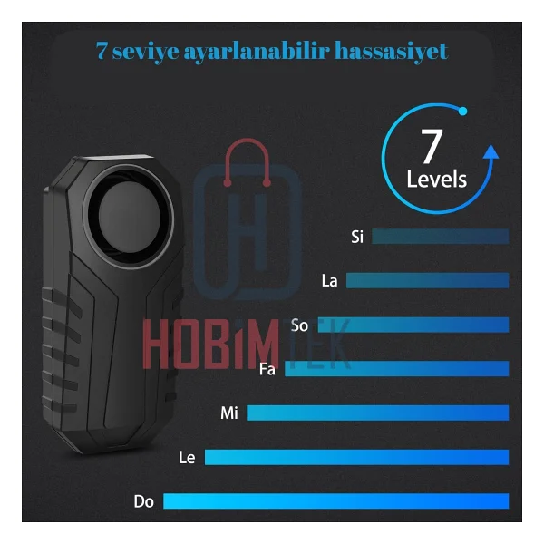 Ht-53 Motosiklet Bisiklet Alarmı Uzaktan Kumandalı 113db Su Geçirmez Kablosuz Hırsızlık Koruması Alarm Bisiklet Araba Scooter Pilli - Görsel 5
