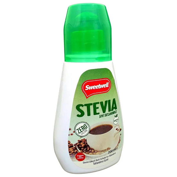 Sweetwell Stevia Sıvı Tatlandırıcı 200 ml - Görsel 8