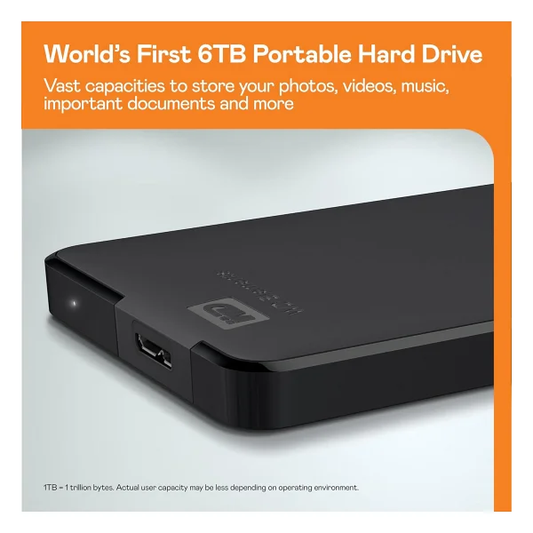 Western Digital Elements WDBU6Y0020BBK USB 3.0 2.5" 2 TB Harici Harddisk - Görsel 8