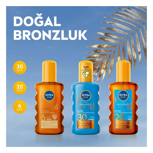 Nivea Sun Karoten Yoğun 200 ml 6 Faktör Bronzlaştırıcı Yağ - Görsel 6